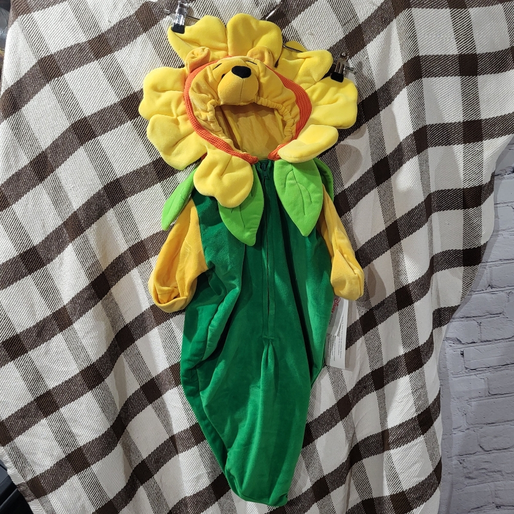 Disney Winnie the Pooh Flower Baby Costume 0-3 Months NEW